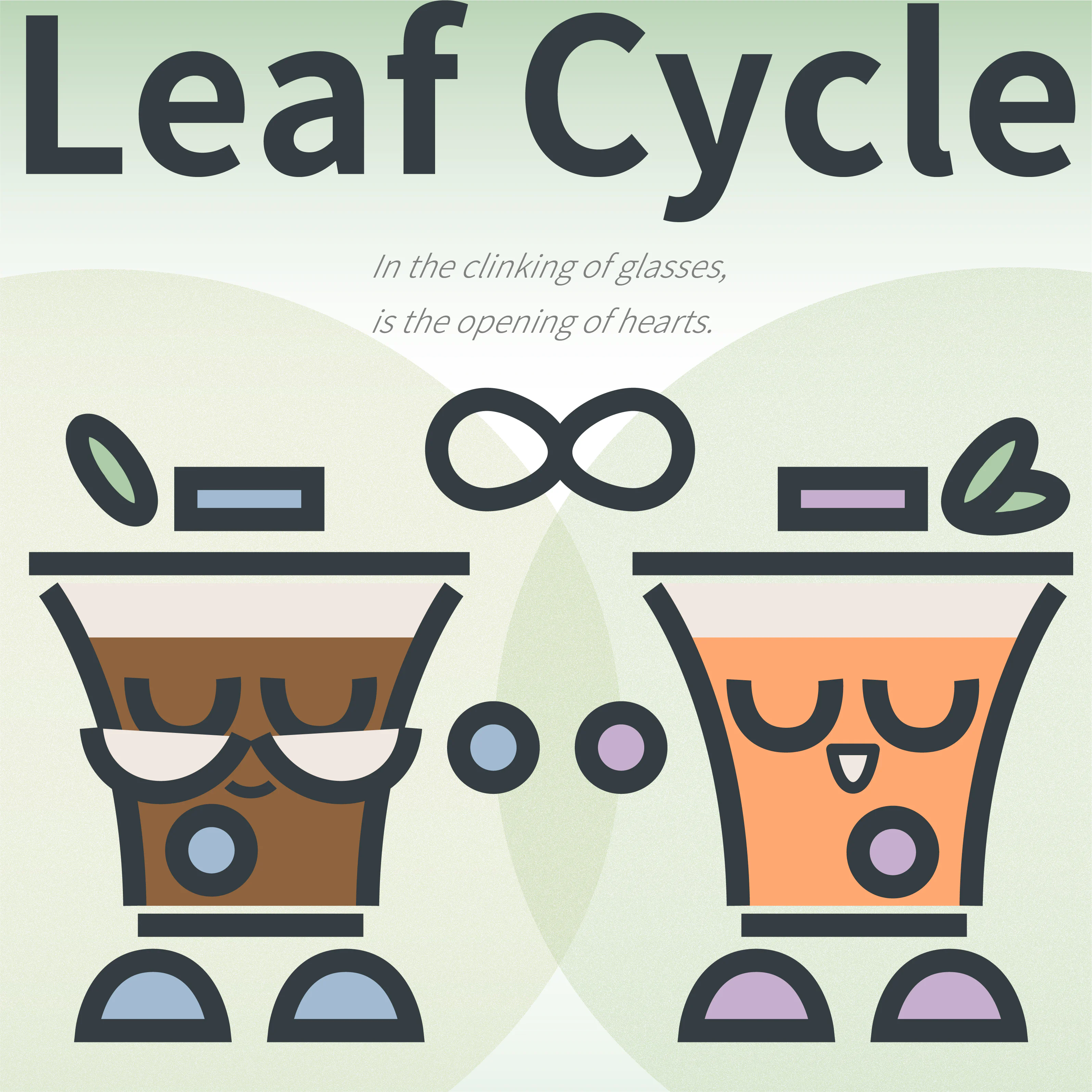 帆布袋物料示意：Leaf Cycle 主图形